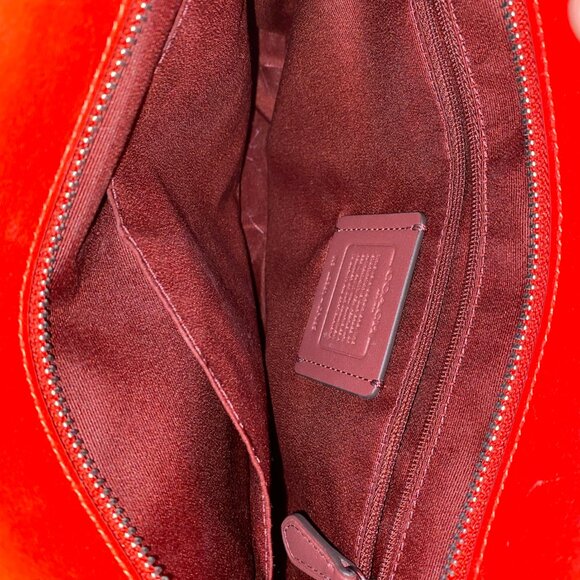 Bundle: Coach Red Pillow Tote and Coach Red Micro Wallet - Picture 7 of 16